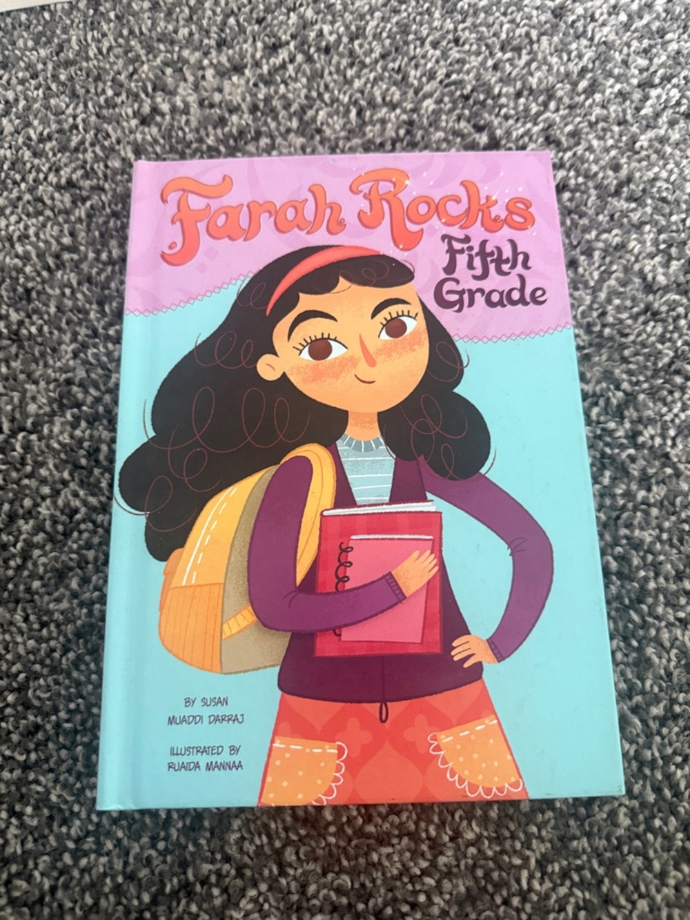 Farah Rocks Fifth Grade - Illustrated Kids Book (Pink, Teal)